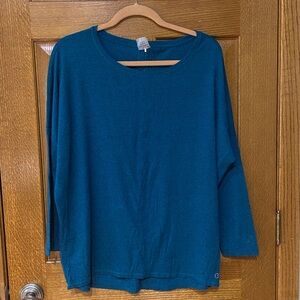 CALIA by Carrie Underwood Teal Long Sleeve Top